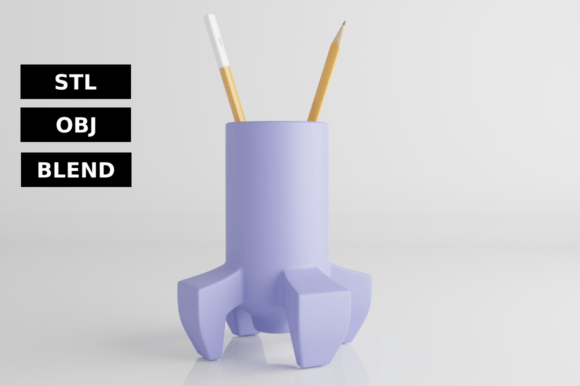 3D Print Rocket Pencil Holder: Organize in Style