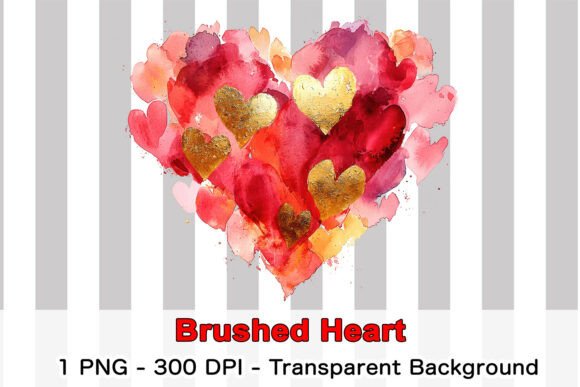 Brushed Heart PNG: High-Res Design for Creative Projects