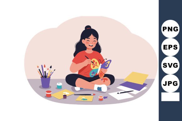 Capturing Creativity: The Significance of Girl Painting Butterfly Art in Modern Design