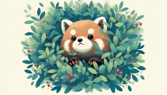 Evaluating Tanuki Peeking from Bushes in Cubist Pla for Creative and Commercial Projects