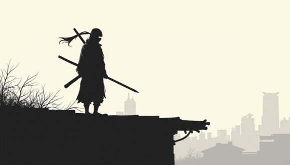 Ink-Brushed Shadow of a Ninja on a Rooftop: Maximizing Value in Digital Art Assets