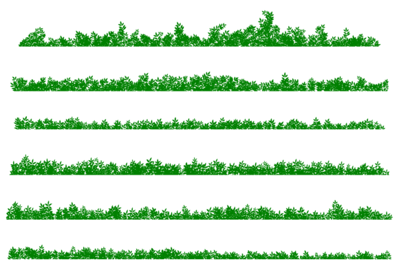 Long Bushes Background Horizontal Design Guide