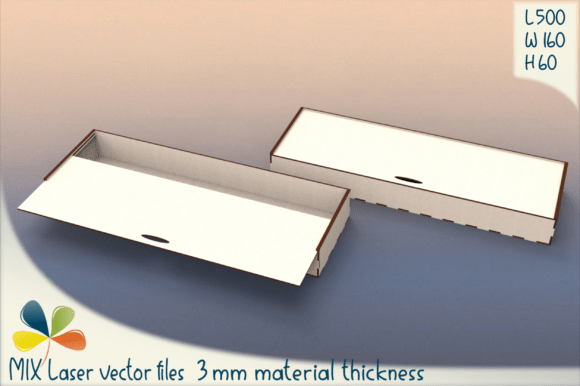 Slim Laser Cut Sliding Box: Precision Storage for Modern Workspaces