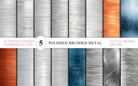 Strategic Application of the Polished Brushed Metal Texture Bundle in Professional Design