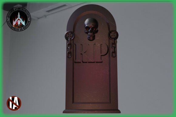 Tombstone Brush Holder: A Practical Gothic Organizer for Creative Spaces