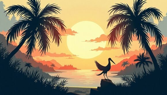 Tropical Life Brushed Boldly – Expressio: Elevating Digital Design with Versatile Art